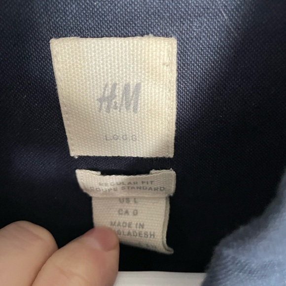 Men’s blue casual button down shirt - Picture 3 of 3